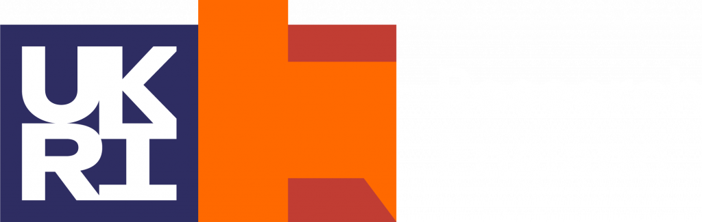 UK Research and Innovation logo in white